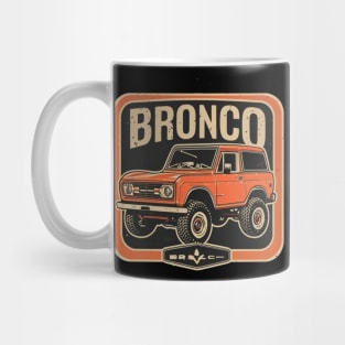 Retro 1987-1991 Ford Bronco w/Tires Mug